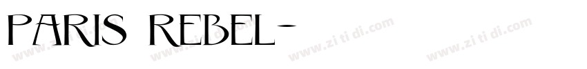 paris rebel字体转换
